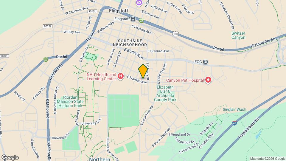 538 S Fountaine St Map and Location Details