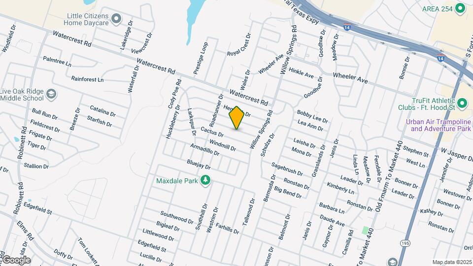 2404 Bluebonnet Dr Map and Location Details