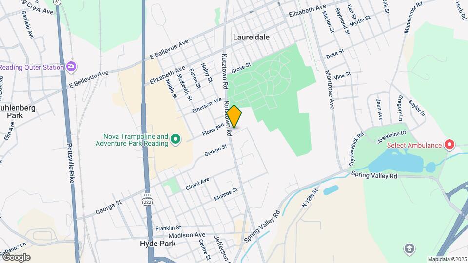 3039 Kutztown Rd, Unit Third Floor Map and Location Details