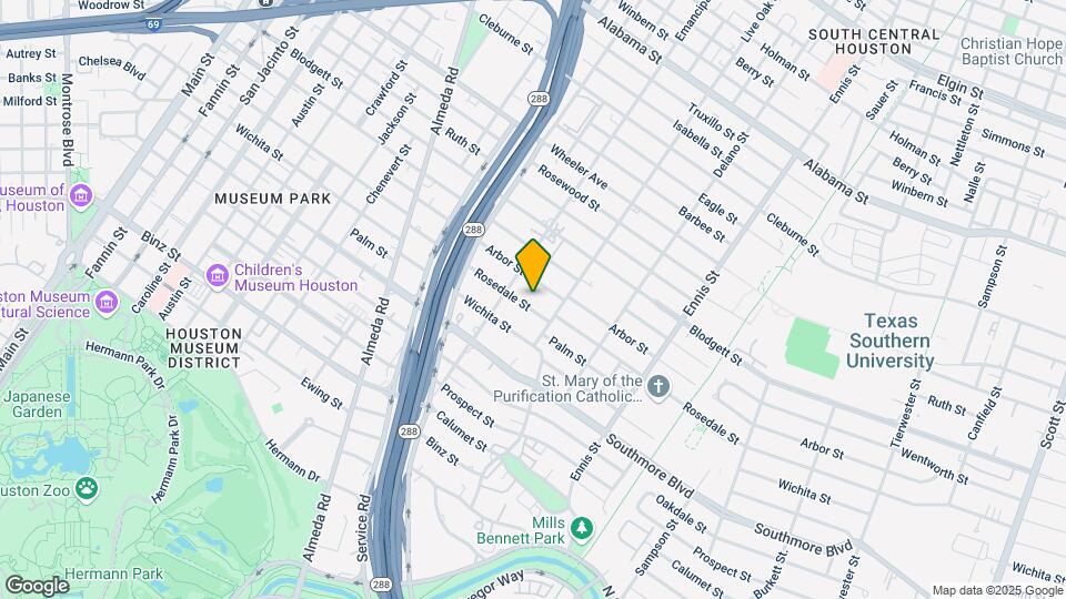 2417 Rosedale St Map and Location Details
