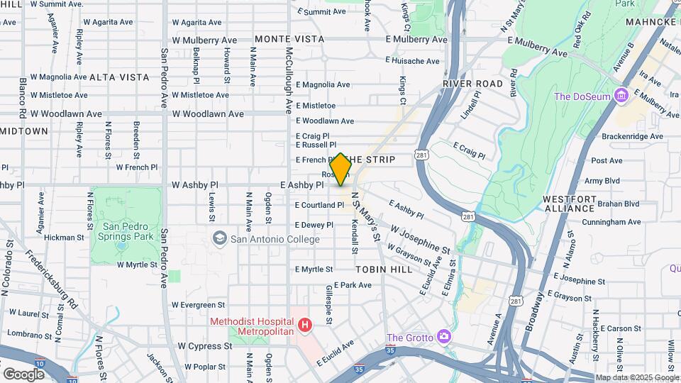 516 E Ashby Pl, Unit 103 Map and Location Details