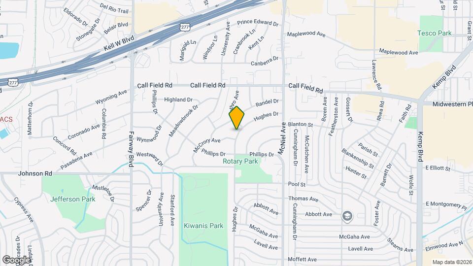 4104 Hughes Dr Map and Location Details