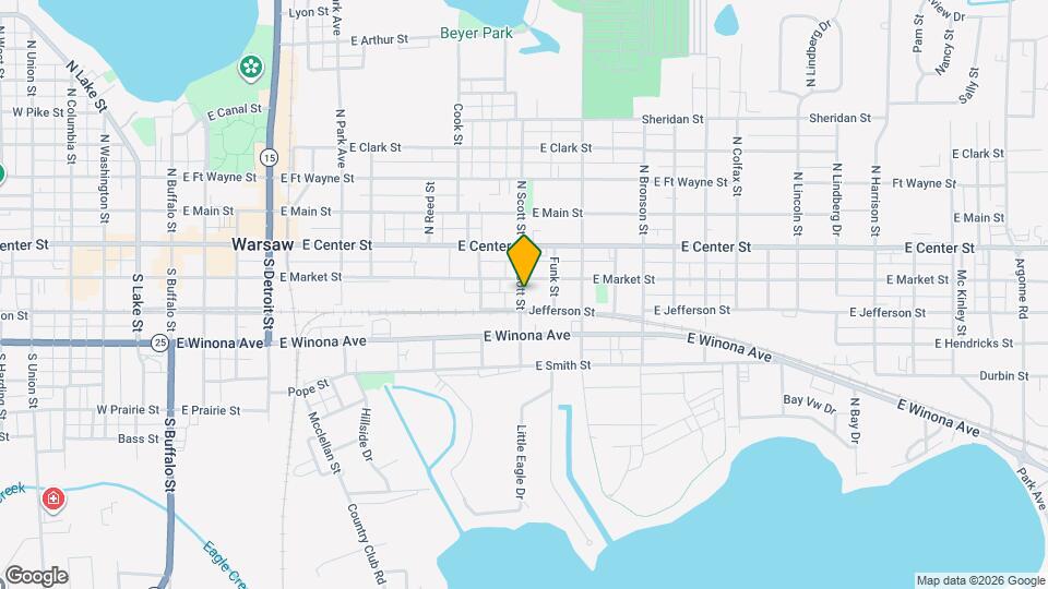 215 S Scott St Map and Location Details