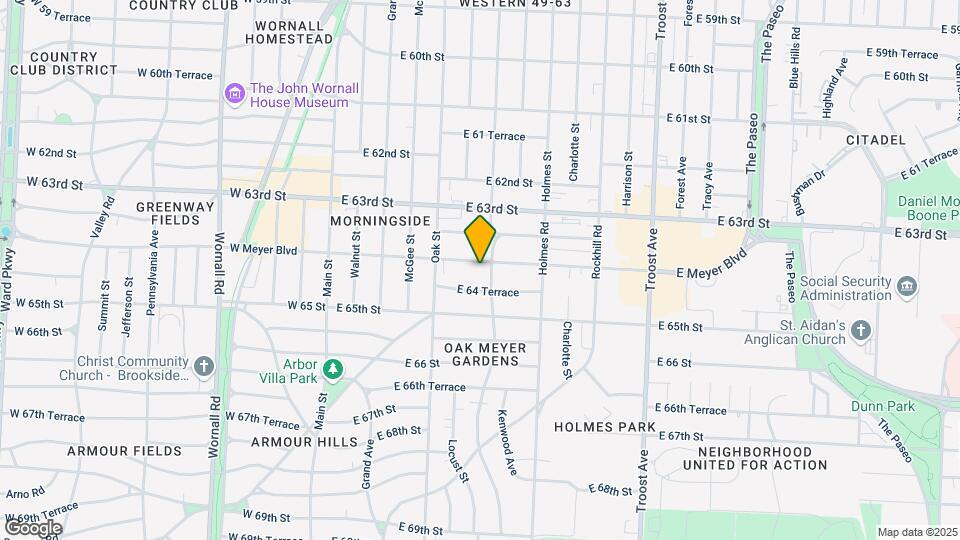429 E Meyer Blvd Map and Location Details