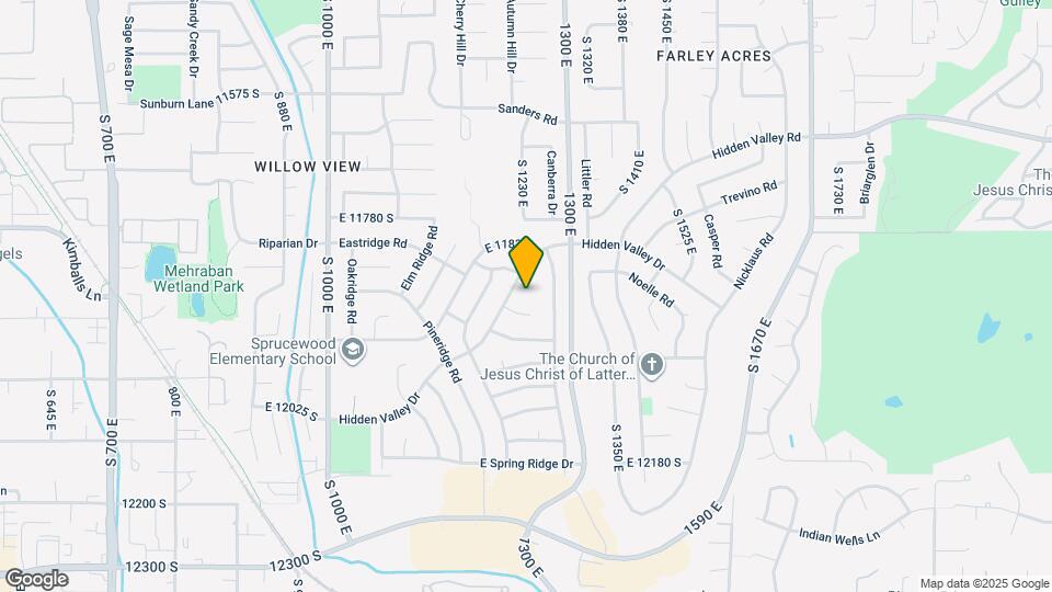 1242 Eastridge Cir Map and Location Details