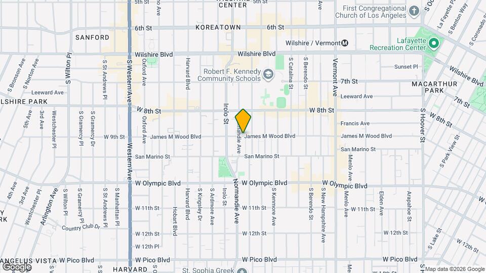 3152 James M Wood Blvd Map and Location Details