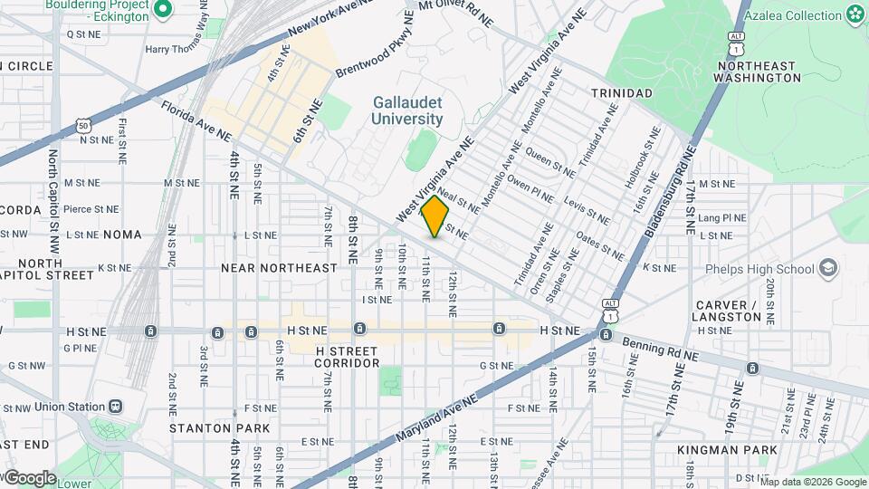 1114 Florida Ave NE Map and Location Details