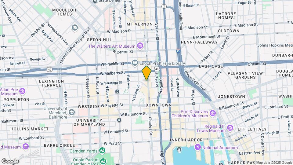308 N Charles St Map and Location Details