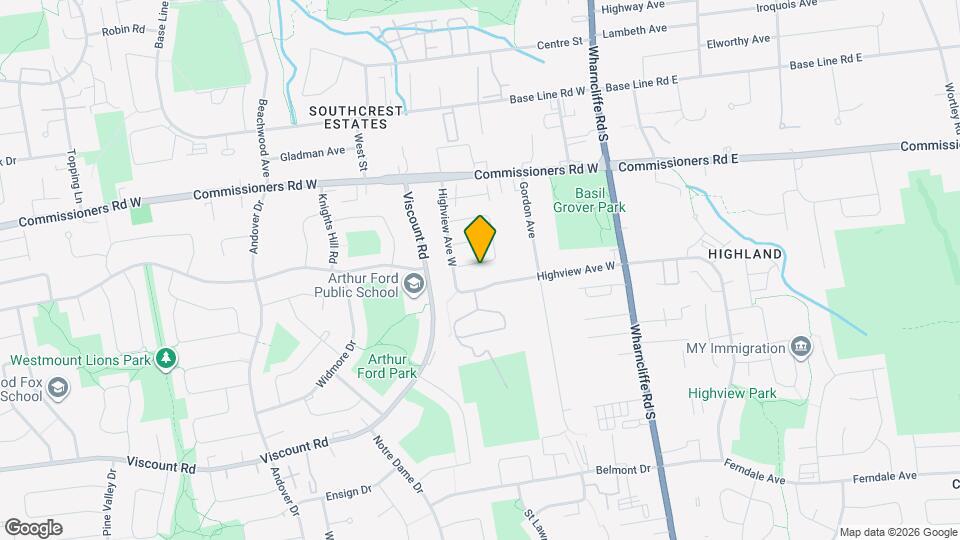 270 Highview Crescent Map and Location Details