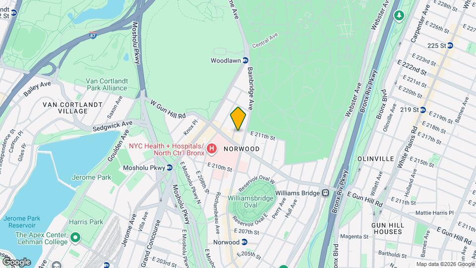 3514 Rochambeau Ave Mapa y Detalles de la Ubicación