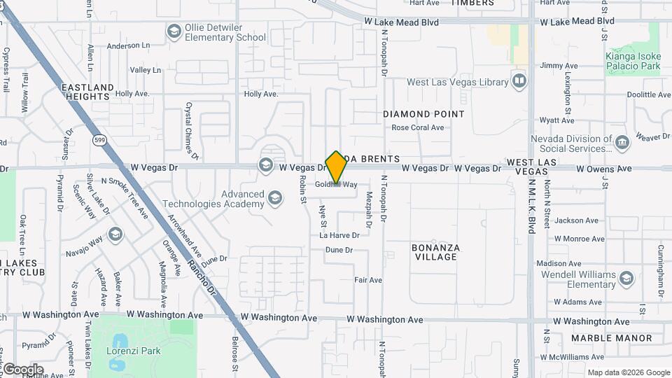 2229 Goldhill Way, Unit Back Unit Casita Map and Location Details