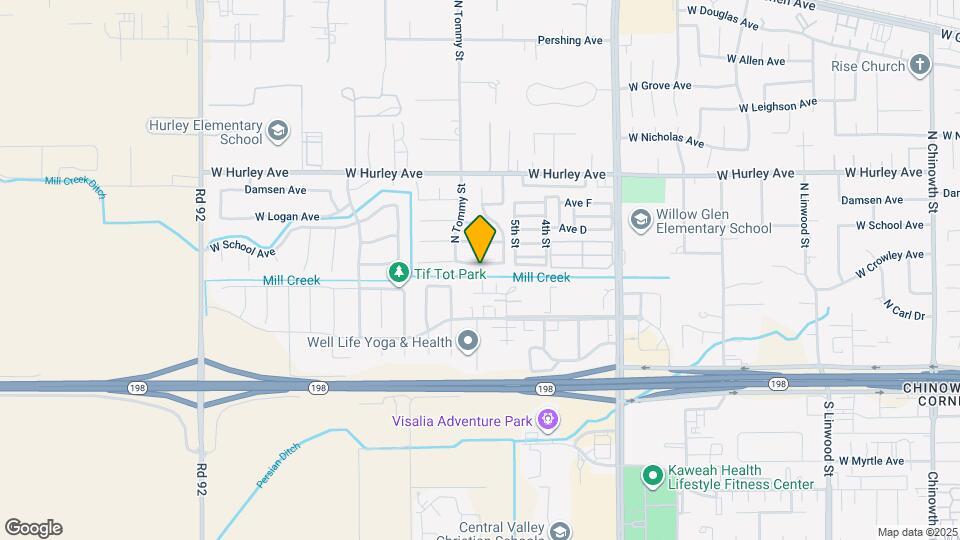 5817 W Crowley Ave Map and Location Details