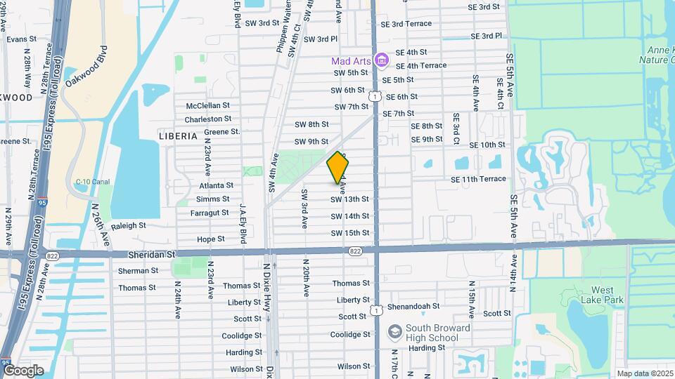 213 SW 12th St Map and Location Details