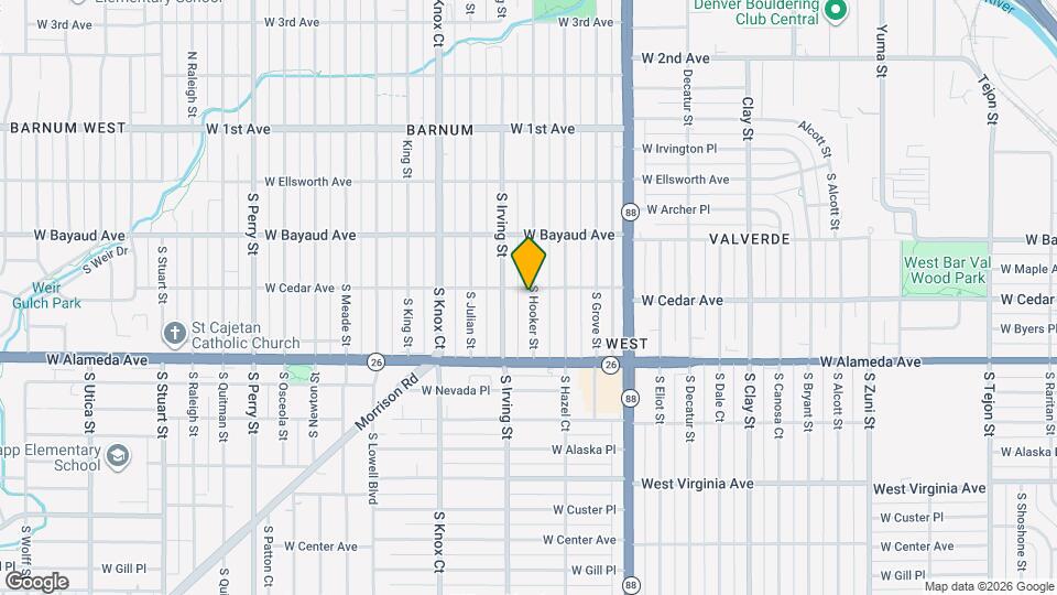 209 S Hooker St Map and Location Details