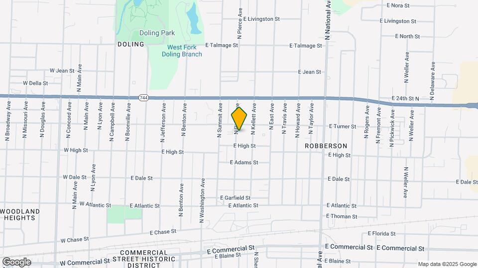 2226 N Pierce Ave Map and Location Details