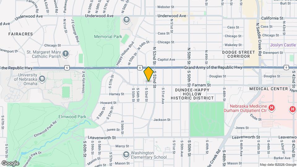 123 S 53rd St Map and Location Details