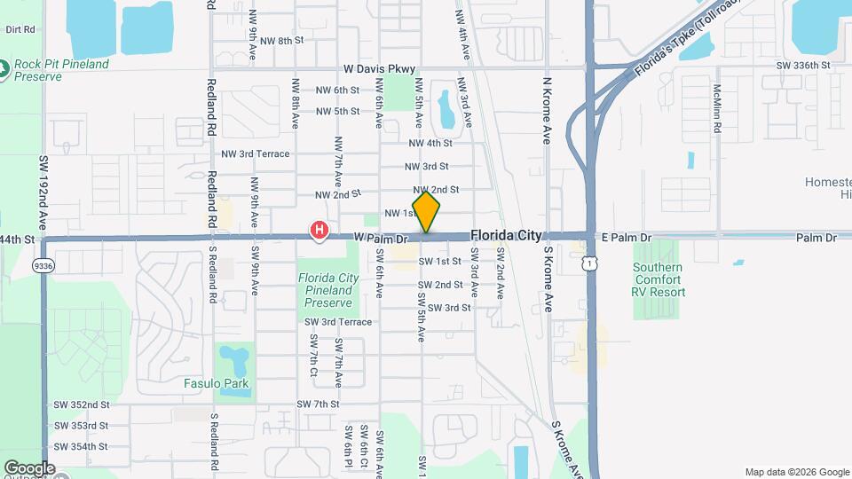 413 W Palm Dr Map and Location Details