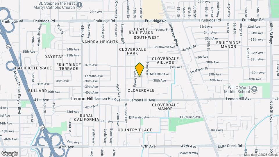 5932-5934 Clover Manor Way Map and Location Details