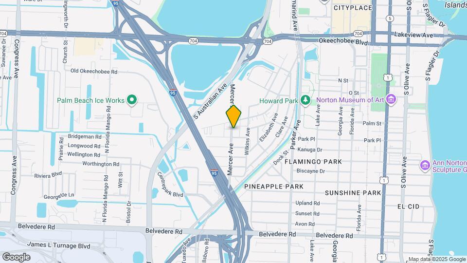 1716 Mercer Ave Map and Location Details