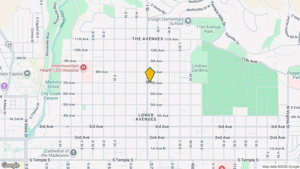 610 E 7th Ave Map and Location Details