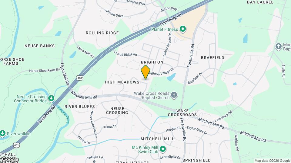 3633 Meadow Creek Ln Map and Location Details