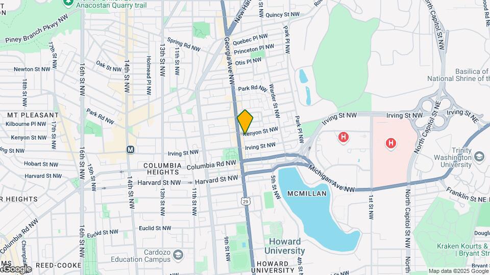 650 Kenyon St NW Map and Location Details
