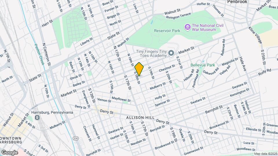 1802 Chestnut St Map and Location Details