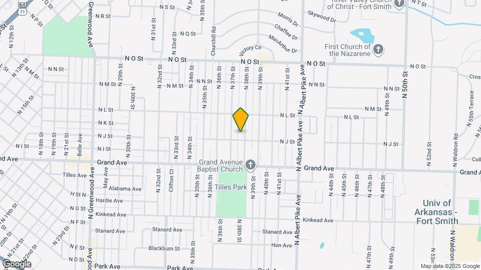 1211 N 38th St Map and Location Details