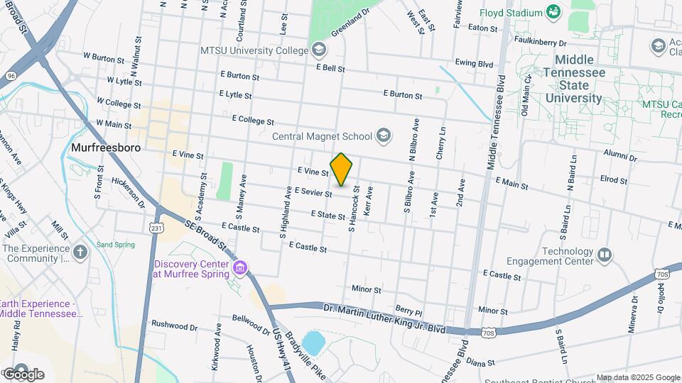 619 E Sevier St Map and Location Details