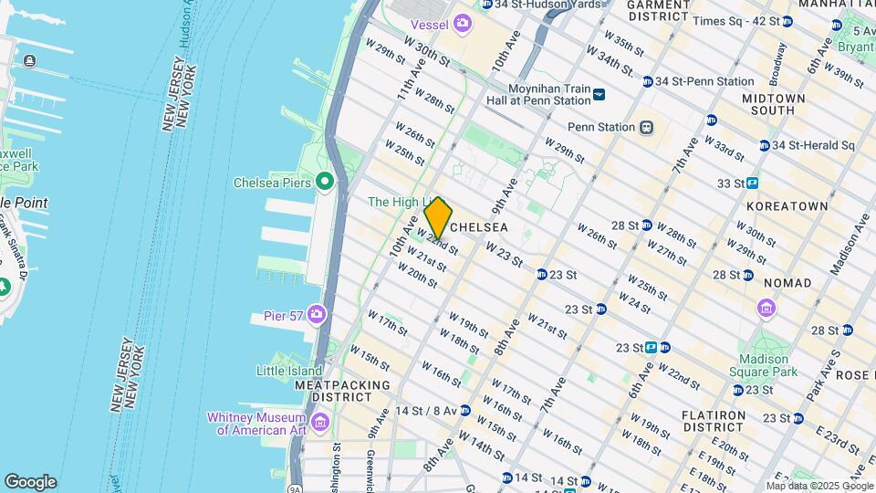 442 W 22nd St Map and Location Details