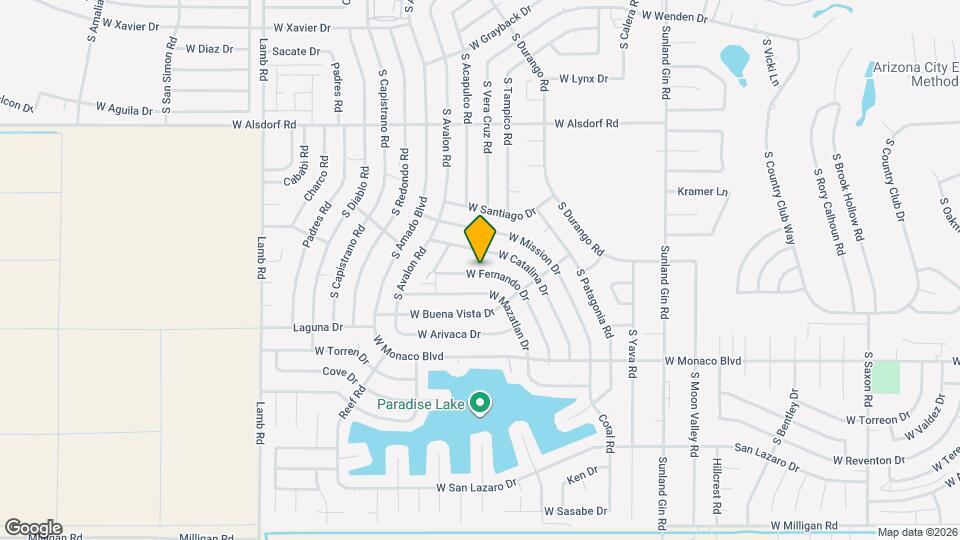 10388 W Fernando Dr Map and Location Details