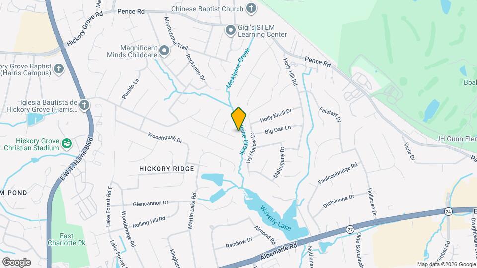 7402 Claymont Dr Map and Location Details