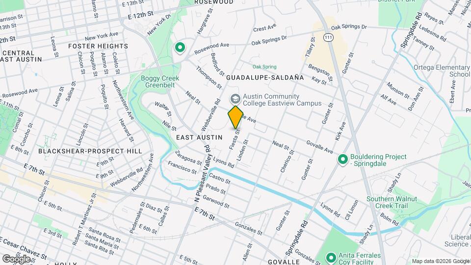 1102 1/2 Fiesta St Map and Location Details