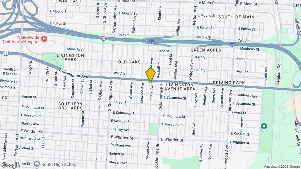831 Studer Ave Map and Location Details