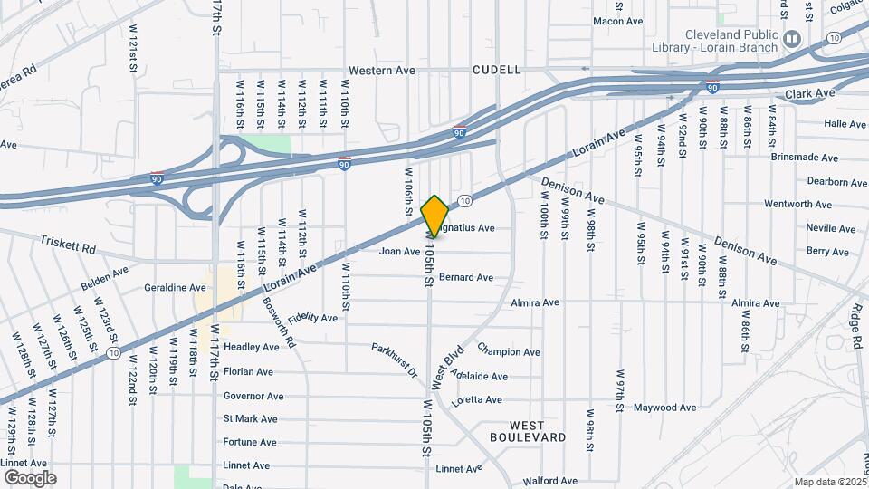 3251 W 105th St Map and Location Details