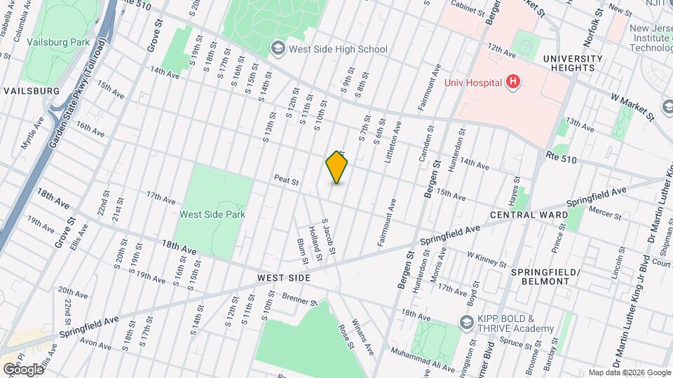 410 S 8th St Map and Location Details