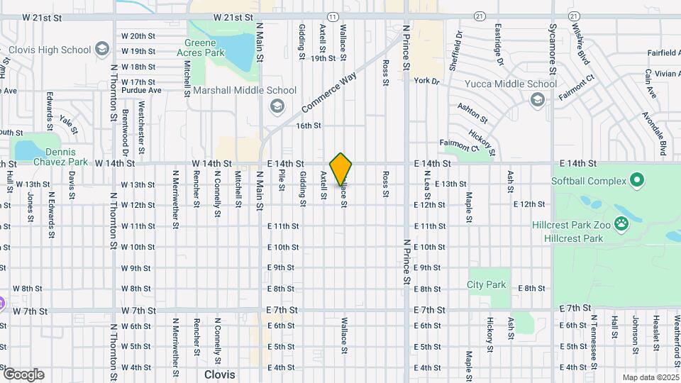 1218 Wallace St Map and Location Details