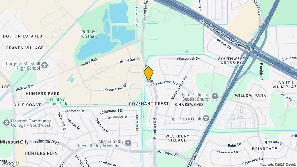 8018 Chasewood Dr Map and Location Details