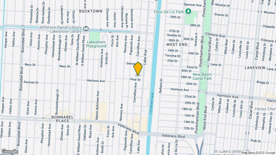 1209-1211 Carrollton Ave Mapa y Detalles de la Ubicación