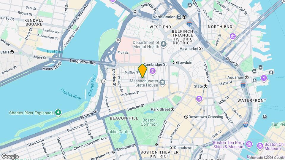 6 Revere St, Unit 1 Map and Location Details
