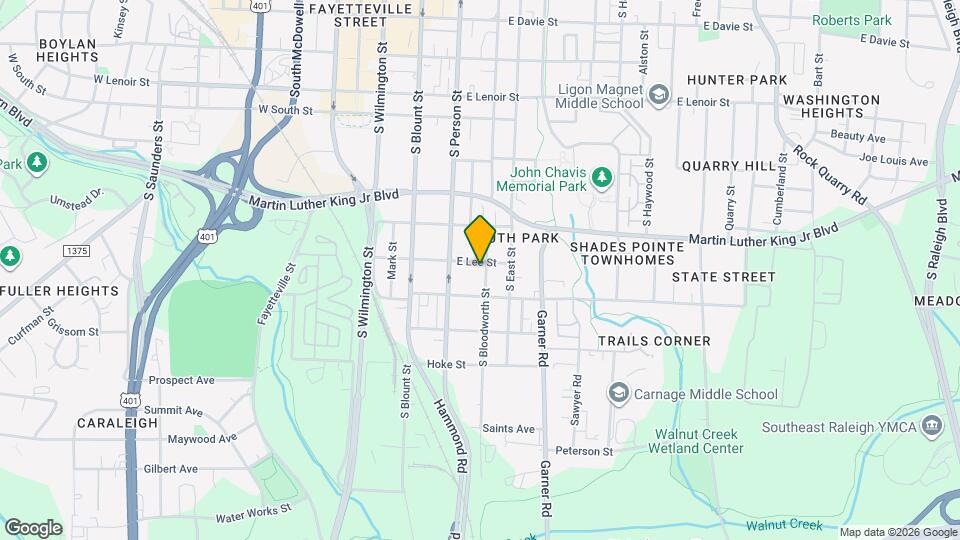 1102 S Bloodworth St Map and Location Details