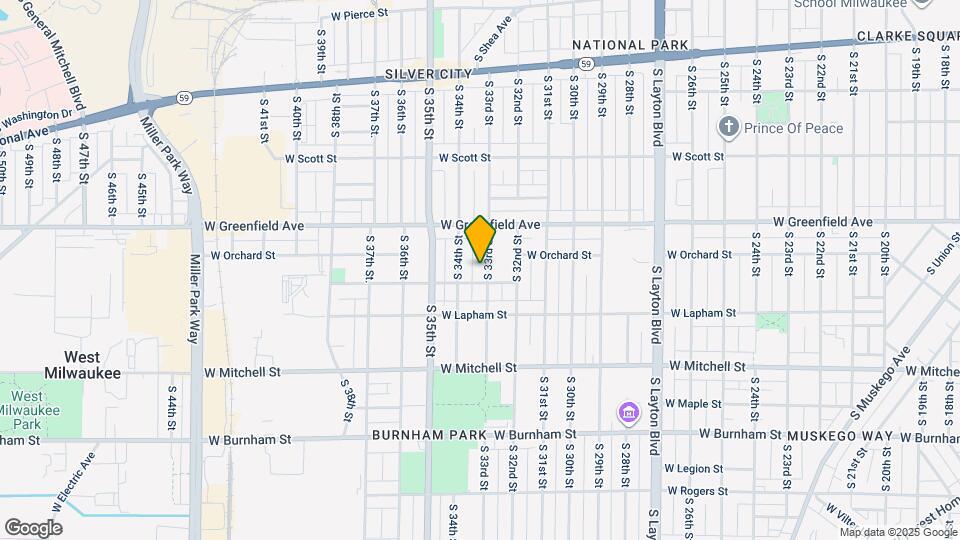 1521 S 33rd St Map and Location Details
