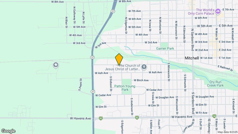 1305 W Hanson Ave Map and Location Details