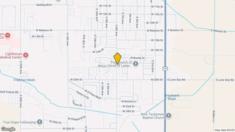 1803 S 8th Ave Mapa y Detalles de la Ubicación