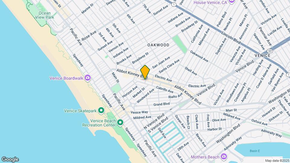 1141 Cabrillo Ave Map and Location Details
