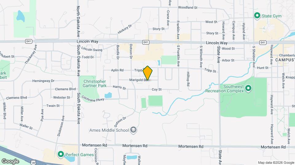 3732 Marigold Dr Map and Location Details