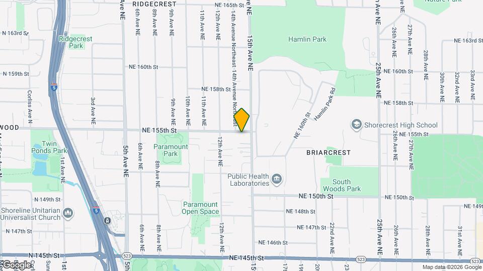 1411 NE 155th St Map and Location Details