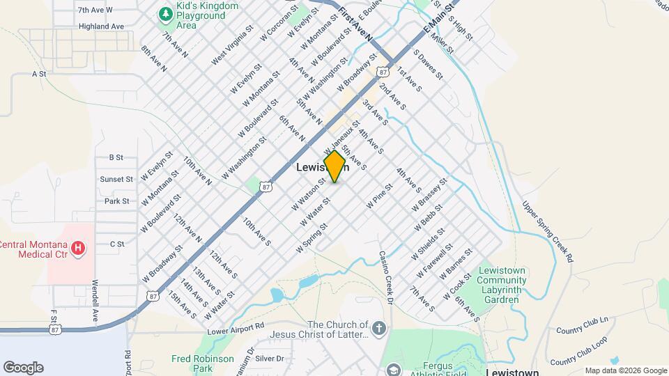 610 W Water St Map and Location Details