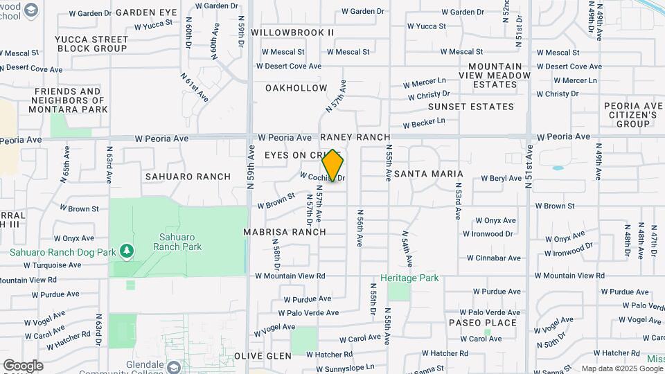 5632 W Comet Ave Map and Location Details