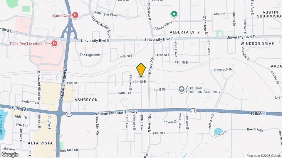 1722 13th St E Map and Location Details